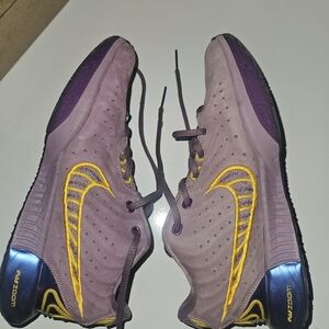 Nike Zoom Purple and Gold Athletic Shoes 6.5 Youth